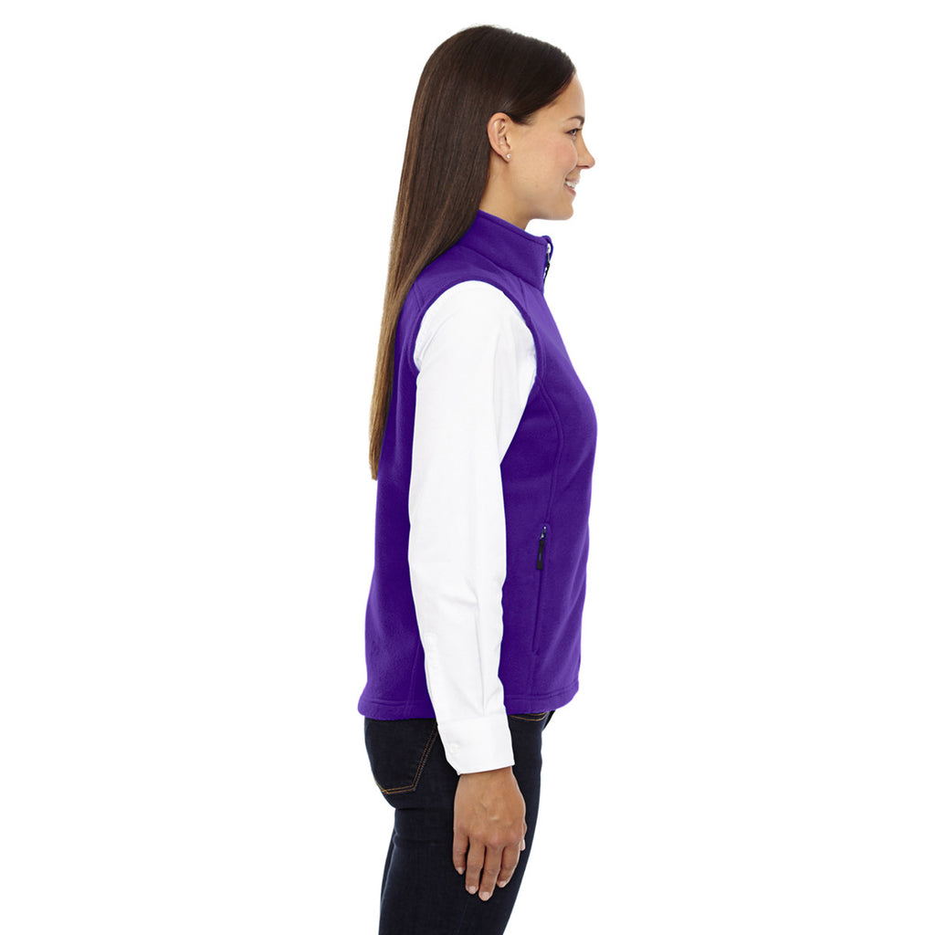 Core 365 Women's Campus Purple Journey Fleece Vest