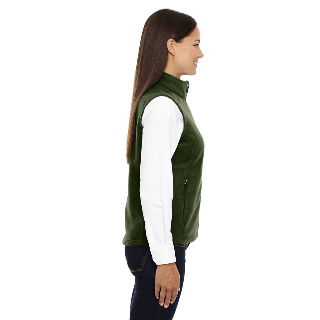 Core 365 Women's Forest Green Journey Fleece Vest