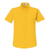 Core 365 Women's Campus Gold Optimum Short-Sleeve Twill Shirt