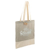 Leed's Grey Split Recycled 5oz Cotton Twill Convention Tote