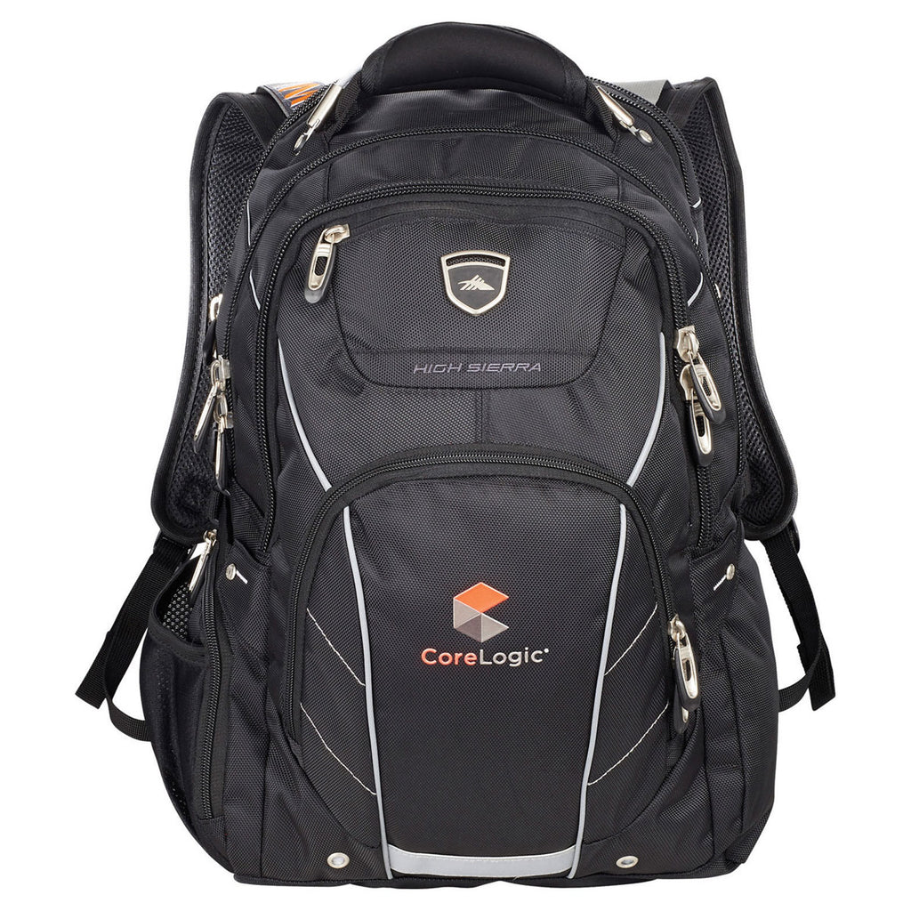 High Sierra Black Elite Fly-By 17" Computer Backpack