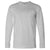 Bayside Men's Dark Ash USA-Made Long Sleeve T-Shirt with Pocket