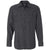 Burnside Men's Charcoal Long Sleeve Solid Flannel Shirt