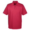 UltraClub Men's Cardinal Cool & Dry Mesh Pique Polo