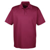 UltraClub Men's Maroon Cool & Dry Mesh Pique Polo