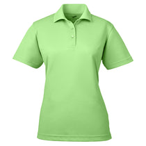 UltraClub Women's Light Green Cool & Dry Mesh Pique Polo