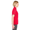 UltraClub Women's Red Cool & Dry Mesh Pique Polo