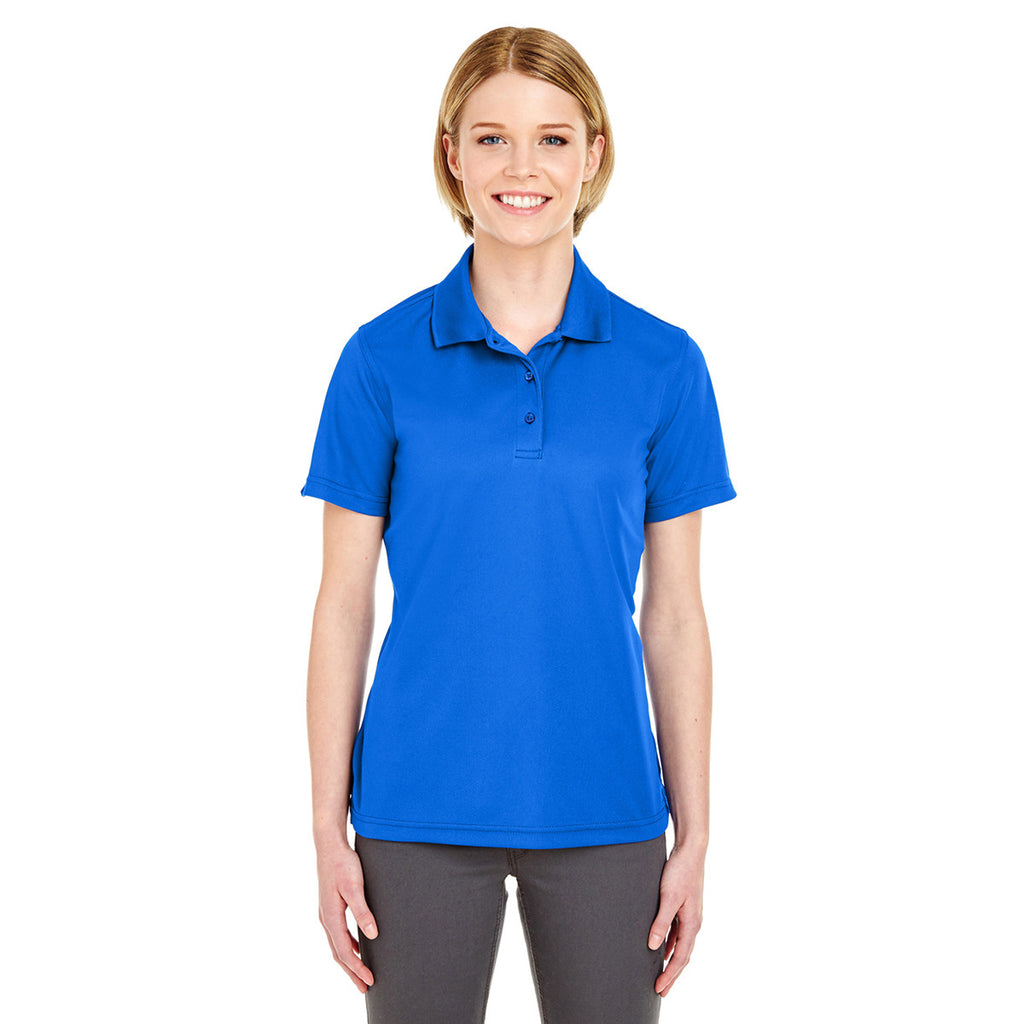 UltraClub Women's Royal Cool & Dry Mesh Pique Polo