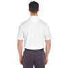 UltraClub Men's White Tall Cool & Dry Mesh Pique Polo