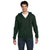 Fruit of the Loom Men's Forest Green 12 oz. Supercotton Full-Zip Hood