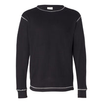 J. America Men's Black/Vintage White Vintage Long Sleeve Thermal T-Shirt