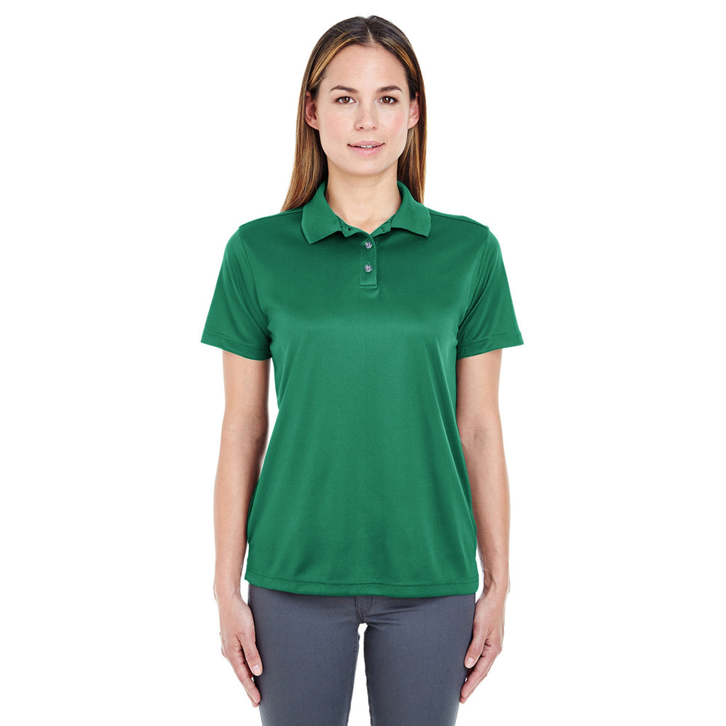 UltraClub Women's Forest Green Cool & Dry Sport Polo