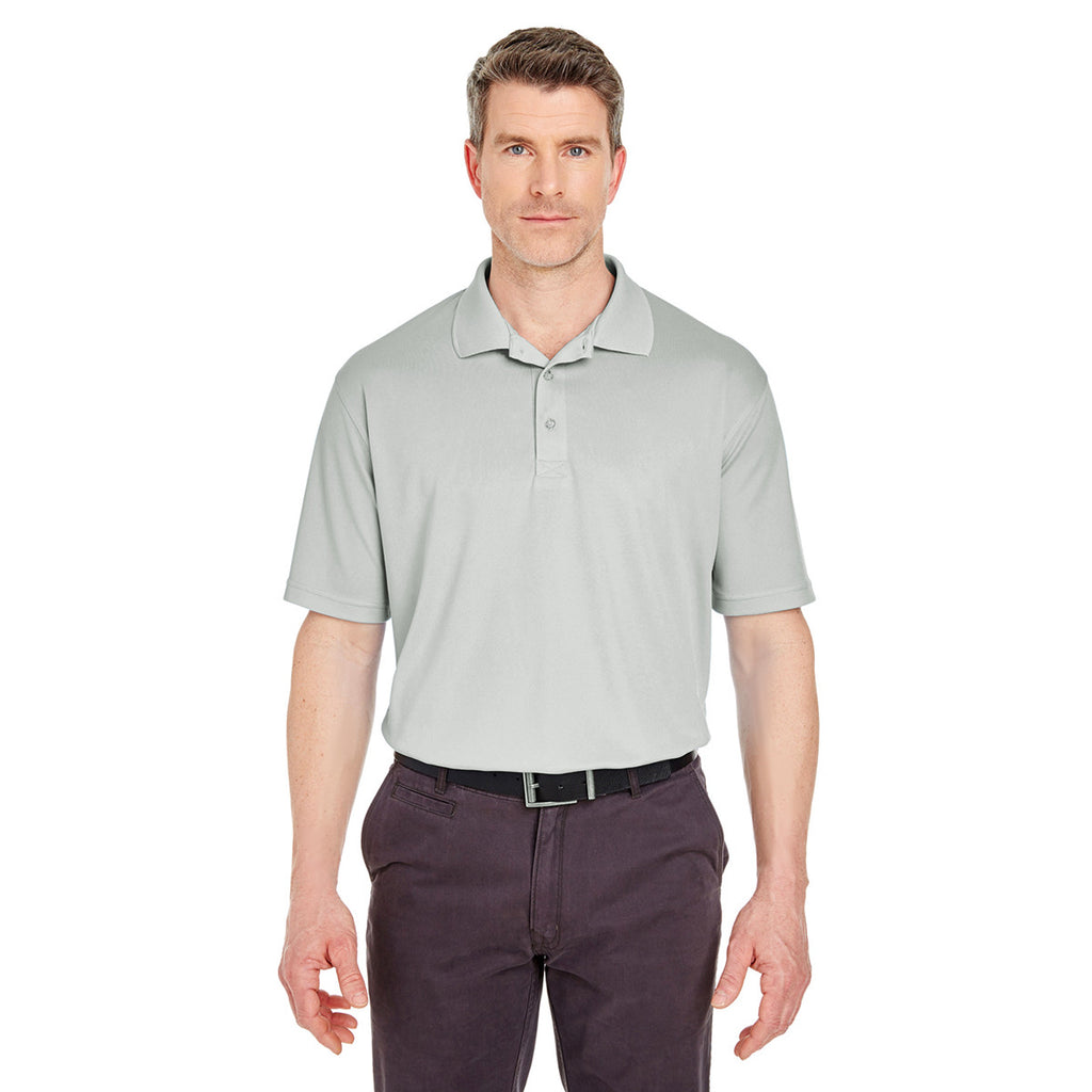 UltraClub Men's Grey Cool & Dry Sport Polo