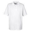 UltraClub Men's White Cool & Dry Sport Polo