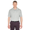 UltraClub Men's Grey Tall Cool & Dry Sport Polo