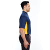 UltraClub Men's Navy/Gold Cool & Dry Sport Two-Tone Polo