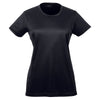 UltraClub Women's Black Cool & Dry Sport Performance Interlock T-Shirt