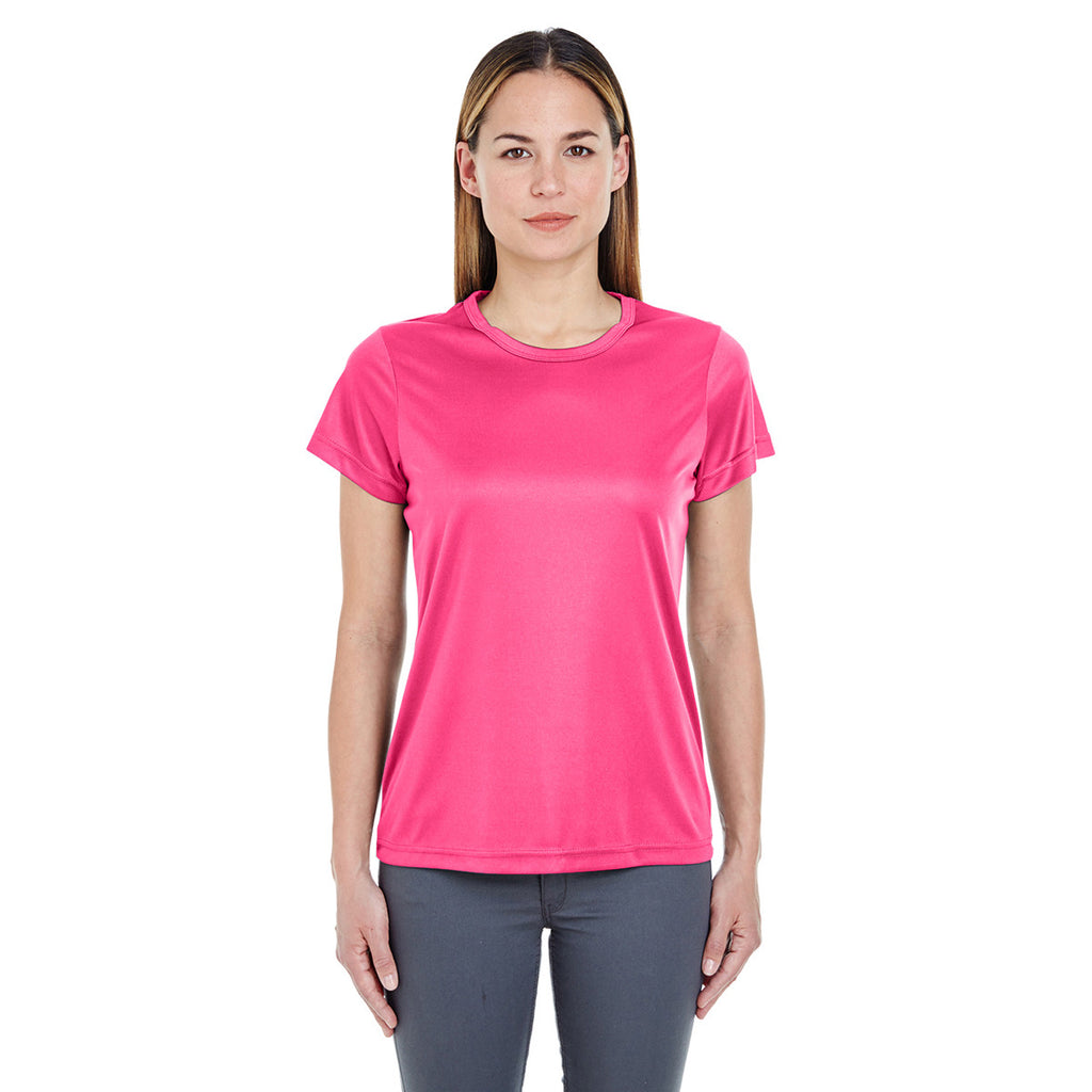 UltraClub Women's Heliconia Cool & Dry Sport Performance Interlock T-Shirt