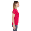 UltraClub Women's Red Cool & Dry Sport Performance Interlock T-Shirt