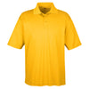 UltraClub Men's Gold Cool & Dry Sport Performance Interlock Polo