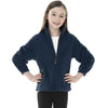 Charles River Youth Navy/Black Voyager Fleece Jacket