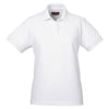 UltraClub Women's White Classic Pique Polo