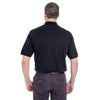 UltraClub Men's Black Classic Pique Polo