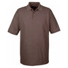 UltraClub Men's Chocolate Whisper Pique Polo