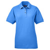 UltraClub Women's French Blue Whisper Pique Polo