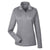 UltraClub Women's Charcoal Heather Cool & Dry Heathered Performance Quarter-Zip