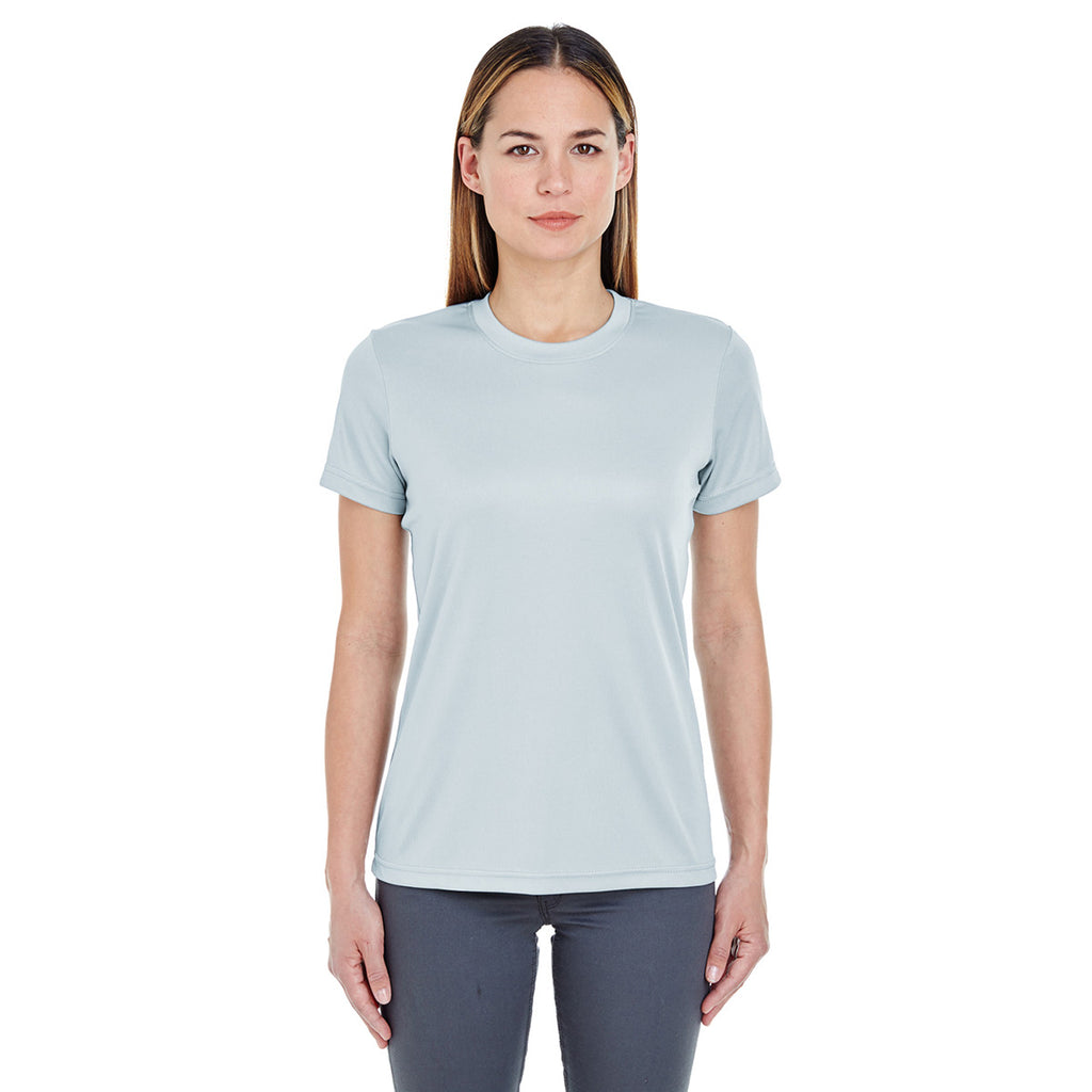 UltraClub Women's Grey Cool & Dry Basic Performance T-Shirt