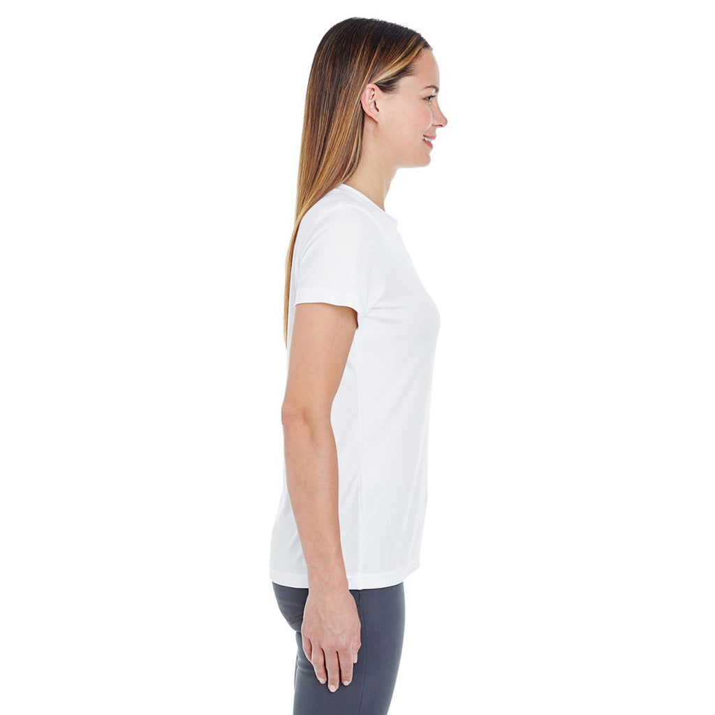 UltraClub Women's White Cool & Dry Basic Performance T-Shirt