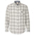 Weatherproof Men's Heather Grey/White Vintage Brushed Flannel Long Sleeve Shirt