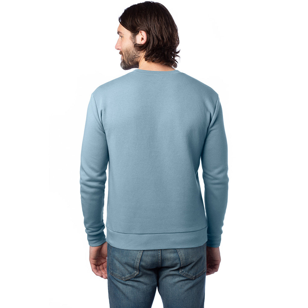 Alternative Apparel Unisex Light Blue Eco-Cozy Fleece Sweatshirt