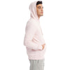 Alternative Apparel Men's Faded Pink Eco Cozy Fleece Pullover Hooded Sweatshirt