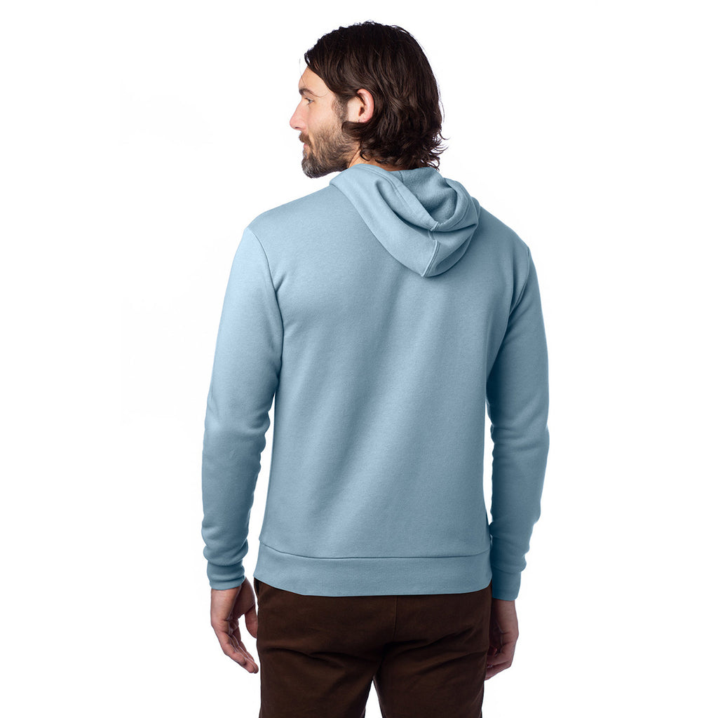 Alternative Apparel Unisex Light Blue Eco-Cozy Flece Pullover Hoodie