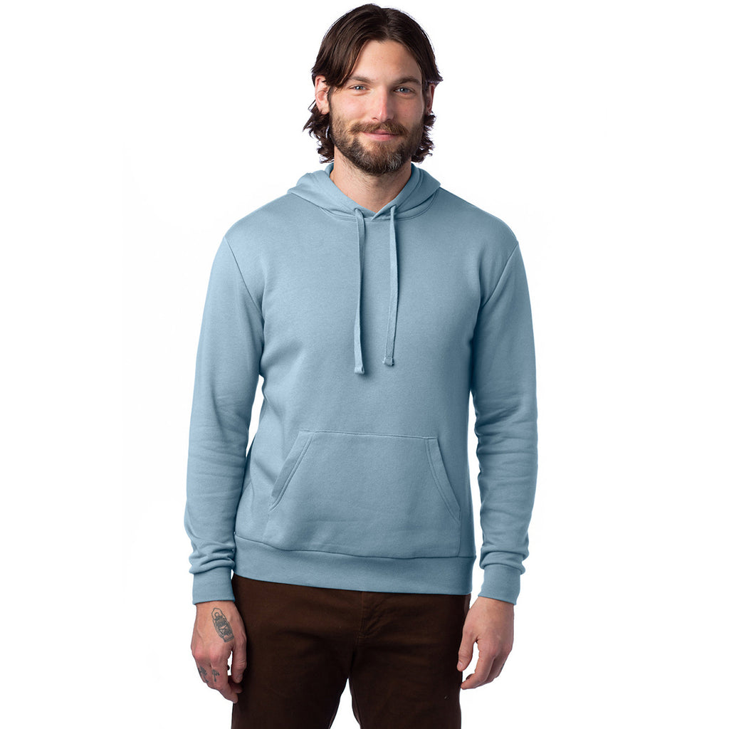 Alternative Apparel Unisex Light Blue Eco-Cozy Flece Pullover Hoodie