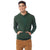 Alternative Apparel Men's Varsity Green Eco Cozy Fleece Pullover Hooded Sweatshirt