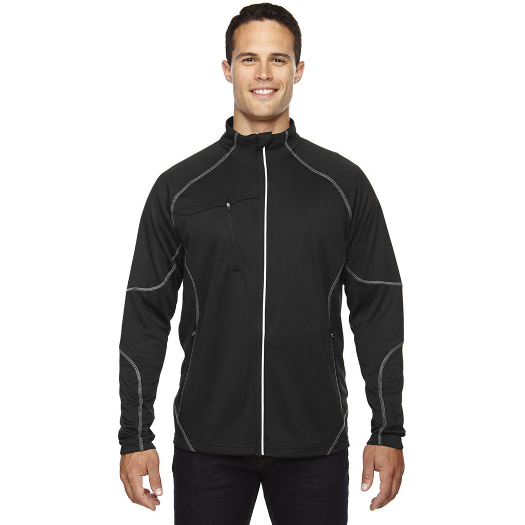 North End Men's Black Gravity Performance Fleece Jacket