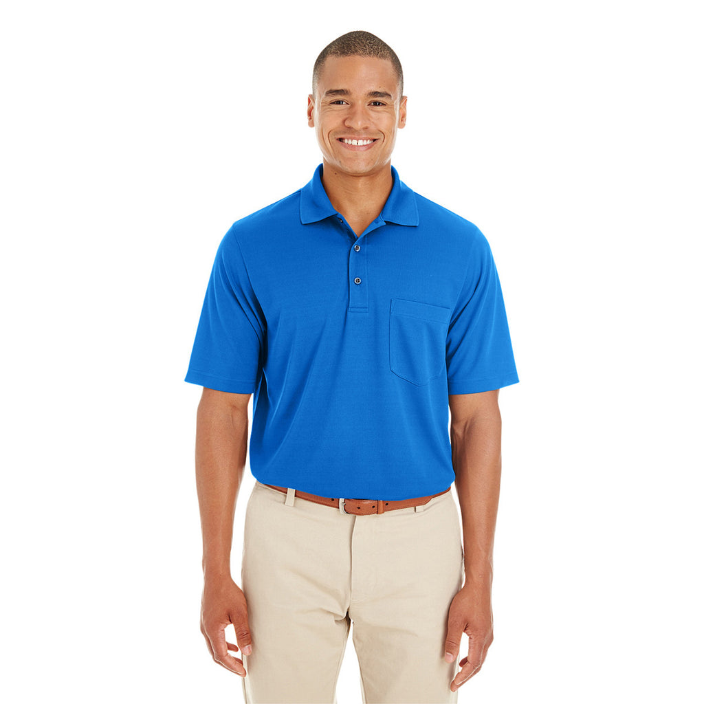 Core 365 Men's True Royal Origin Performance Pique Polo with Pocket