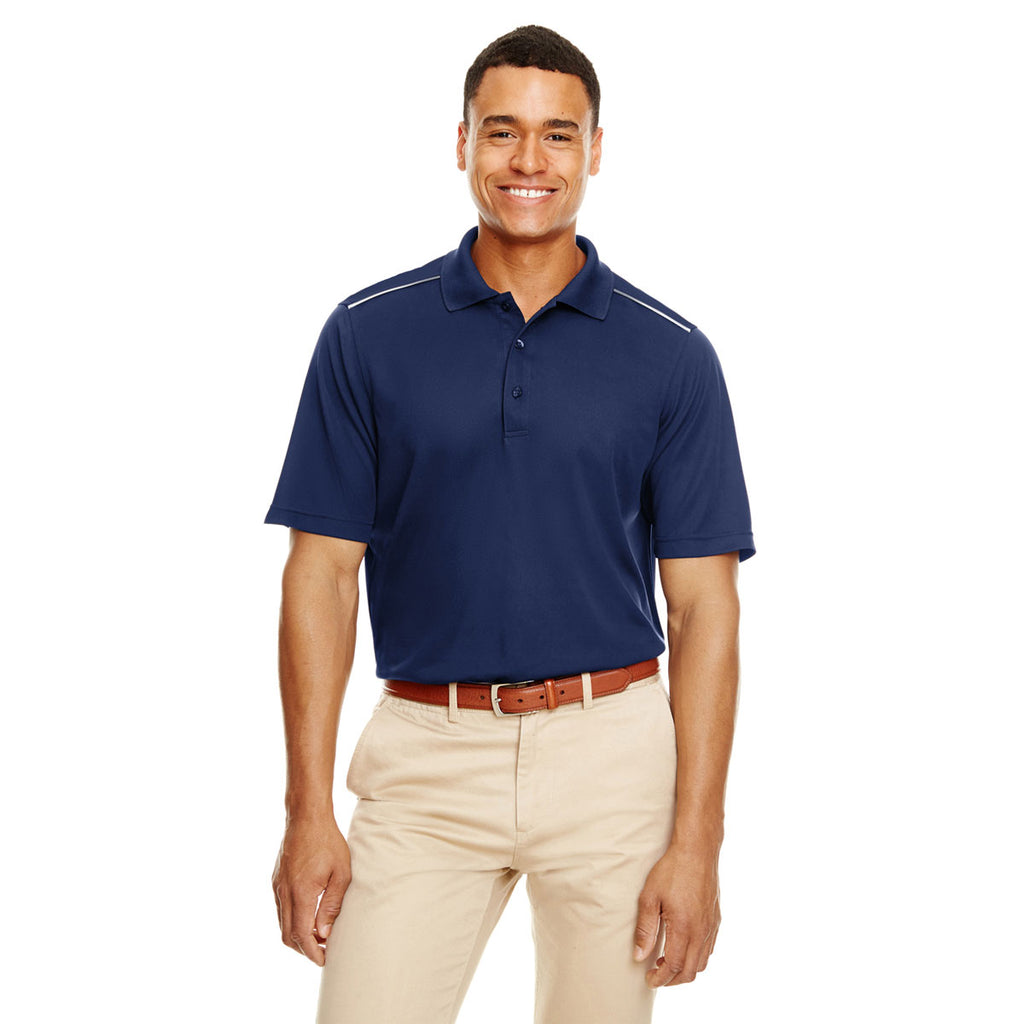 Core 365 Men's Classic Navy Radiant Performance Pique Polo