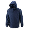 Core 365 Men's Classic Navy Climate Seam-Sealed Lightweight Variegated Ripstop Jacket