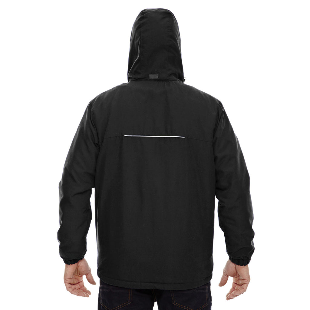 Core 365 Men's Black Brisk Insulated Jacket