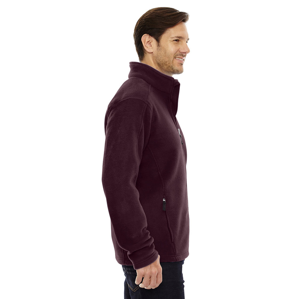 Core 365 Men's Burgundy Journey Fleece Jacket