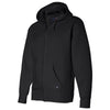 J. America Men's Black Premium Full-Zip Hooded Sweatshirt