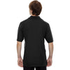 North End Men's Black Recycled Polyester Performance Pique Polo