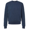 J. America Men's True Navy Triblend Triblend Fleece Crewneck Sweatshirt