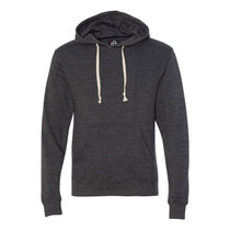 J. America Men's Black Triblend Triblend Hooded Pullover Sweatshirt