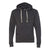 J. America Men's Black Triblend Triblend Hooded Pullover Sweatshirt