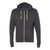 J. America Men's Black Triblend Triblend Hooded Full-Zip Sweatshirt